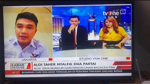 Aldi Taher didaftarkan bacaleg oleh dua partai berbeda