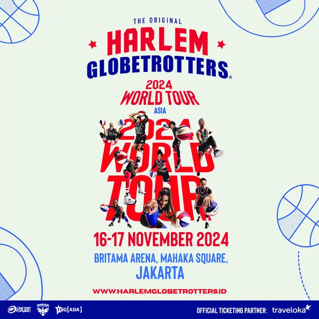 Tiket Harlem Globetrotters tur ke Indonesia