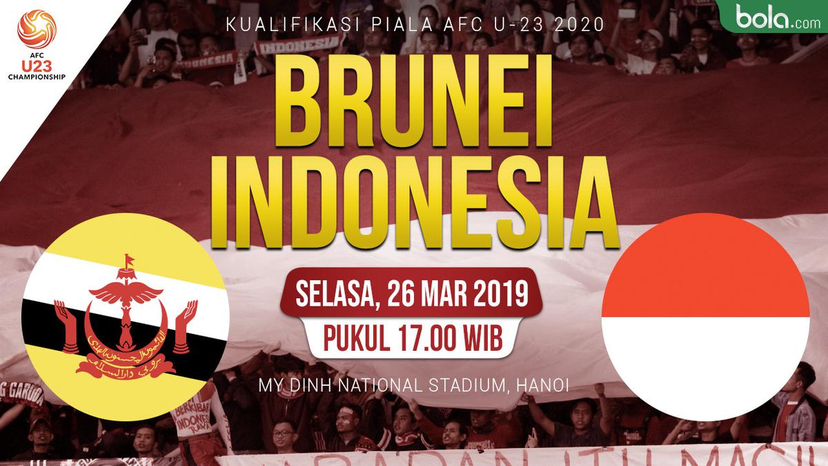 Rekor Pertemuan Timnas Indonesia U-23 Vs Brunei Darussalam: Bukan Rival