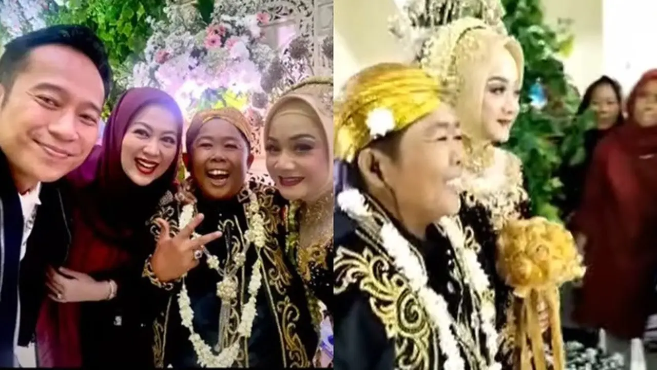 6 Momen Pernikahan Komedian Adul dan Wenty Eri, Digelar Meriah