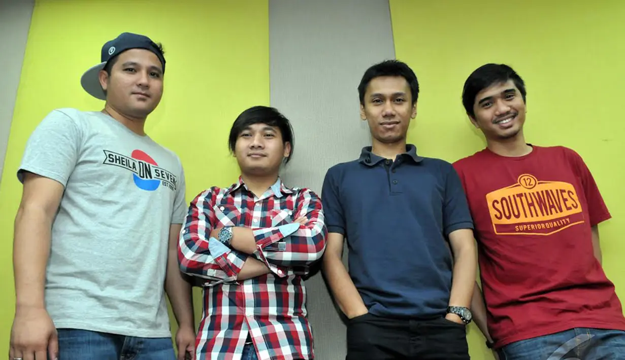 Menurut Eros, pada album baru tersebut, Sheila On 7 menggunakan teknik khusus untuk mengurangi bunyi-bunyian yang tidak perlu,Jakarta, Kamis (11/12/2014).(Liputan6.com/Panji Diksana)