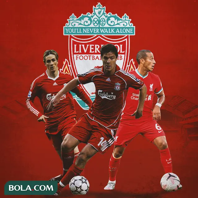 Liverpool - Fernando Torres, Xabi Alonso, Thiago
