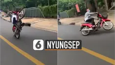 Pemuda itu kehilangan kendali ketika sedang menunjukkan kebolehannya.