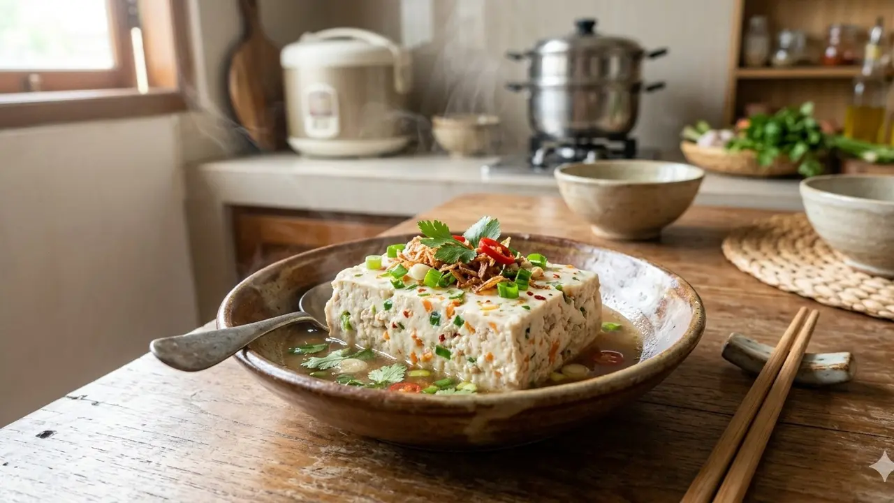 Resep Tahu Kukus Gurih yang Lembut (Foto: Gemini AI)