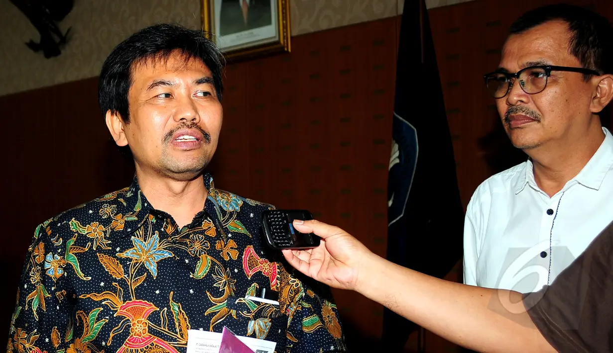 Dirjen Kemedikbud, Prof. Kacung Marijan, Ph.D menyambut baik rencana puncak Hari Film Nasional 2015 yang akan diselenggarakan di Istana Negara, Jakarta, Kamis (12/3/2015). (Liputan6.com/Yoppy Renato)