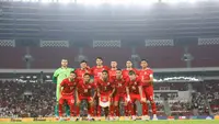 Timnas Indonesia dalam duel melawan Mozambik di FIFA Matchday di Stadion Utama Gelora Bung Karno, Jakarta, Selasa (9/6/2026). (Bola.com/Bagaskara Lazuardi)
