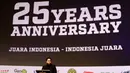 Pemilik Satria Muda, Erick Thohir, memberikan sambutan saat peluncuran film 25 tahun Satria Muda di XXI Epicentrum, Jakarta, Kamis (15/11). Peluncuran ini dalam rangka peringatan hari jadi SM yang ke-25 tahun. (Bola.com/Yoppy Renato)