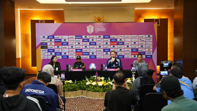 Konferensi pers Grup A ASEAN U-16 Women's Championship 2025