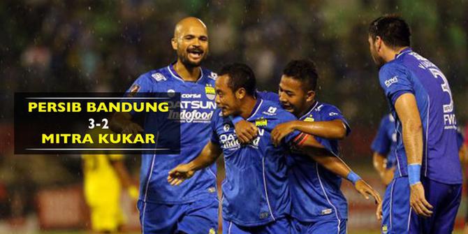 Persib Bandung ke Semifinal Usai Menang Tipis 3-2 atas Mitra Kukar