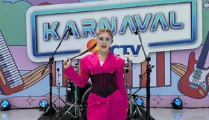 Potret Sridevi Tampil di Karnaval SCTV Majalengka