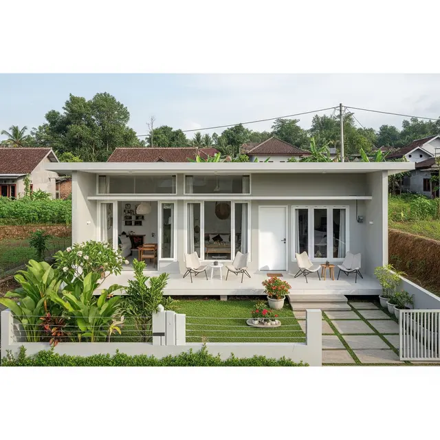 Rumah Minimalis 1 Lantai dengan Teras Luas