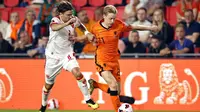 Timnas Belanda menang 4-0 atas Montenegro pada laga kelima Grup G kualifikasi Piala Dunia 2022 di Philips Stadion, Minggu (5/9/2021) dini hari WIB. (MAURICE VAN STEEN/ANP/AFP)