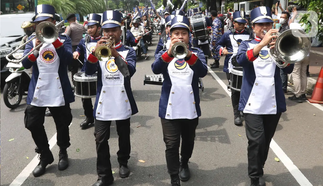 Selain 580 bacaleg DPR RI, NasDem juga akan mendaftarkan 2.372 bacaleg tingkat provinsi, serta 17.150 bacaleg tingkat kabupaten/kota. (Liputan6.com/Herman Zakharia)