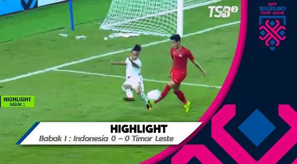 Berita video highlights pertandingan timnas Indonesia menang atas Timor Leste dengan skor akhir 3-1 pada di Piala AFF 2018, Selasa (13/11/2018).