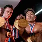 Chris Putra dan Fahreza Febriano menjadi atlet binaraga pertama asal Indonesia tampil di Olympia Las Vegas 2022 (istimewa)