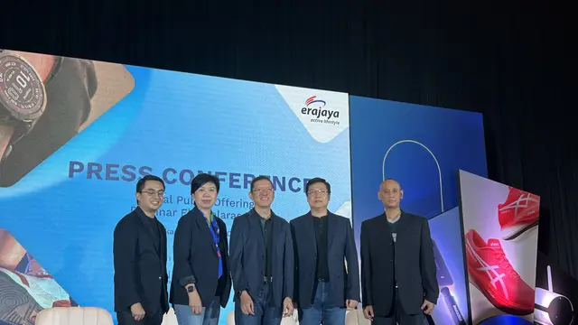 Konfrensi pers paparan public PT Sinar Eka Selaras Tbk atau Erajaya Active Lifestyle, Senin (17/7/2023). (Foto: Liputan6.com/Elga N)