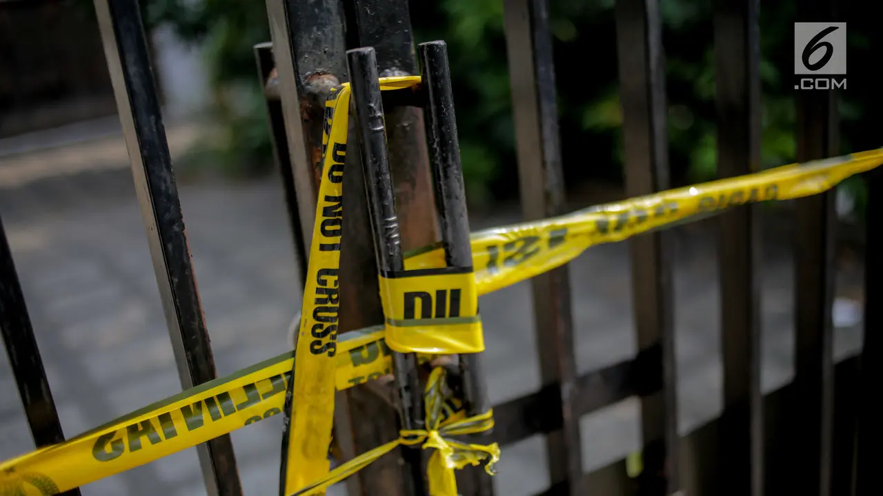 TKP Kasus Istri Bunuh dan Bakar Suami Serta Anak Tiri