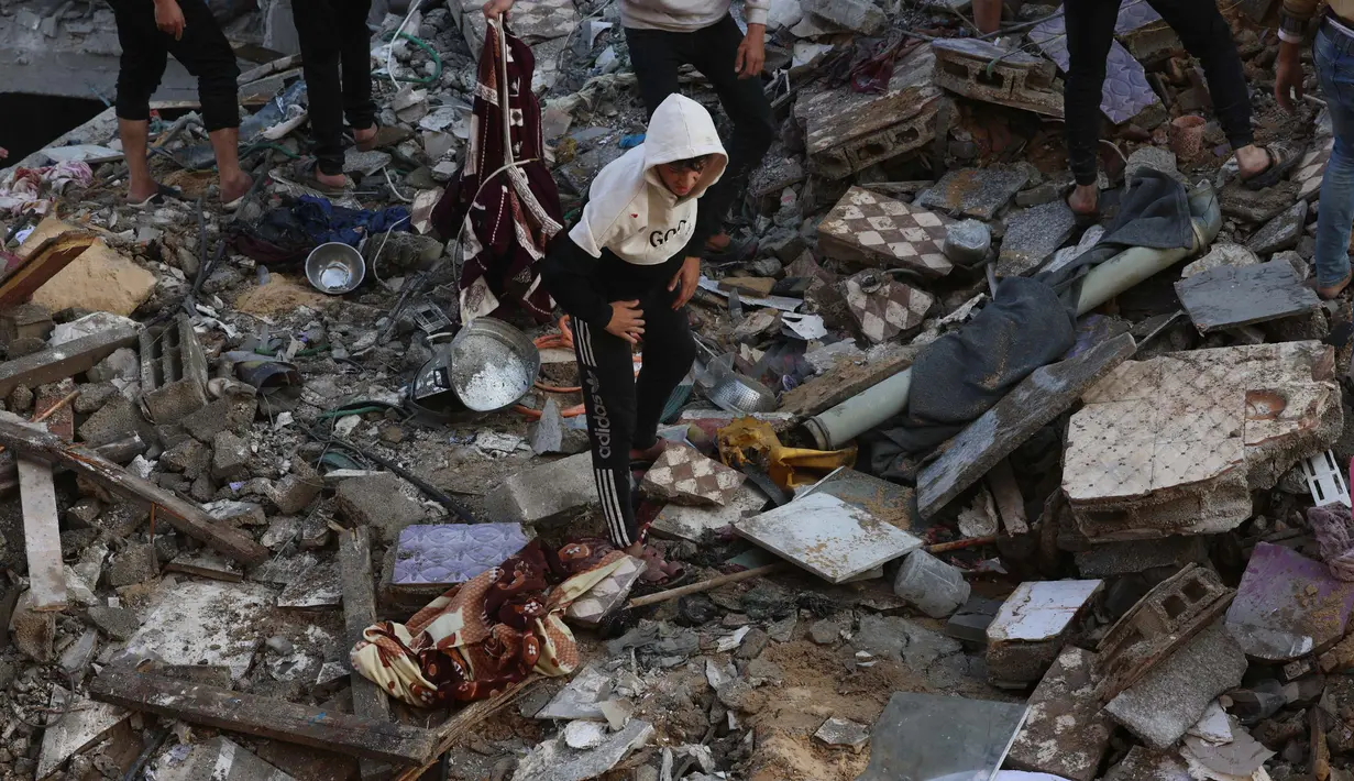 Israel juga menuduh Hamas melanggar kesepakatan gencatan senjata. (SAID KHATIB/AFP)