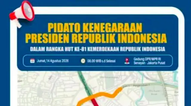 Pidato Kenegaraan Prabowo, Arus Lalu Lintas di Senayan Dialihkan