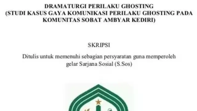10 Judul Skripsi Unik Ini Bikin Penasaran, Temanya di Luar Nalar