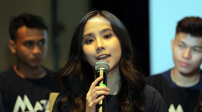 Agatha Chelsea di Preskon film Mata Dewa (Deki Prayoga/bintang.com)