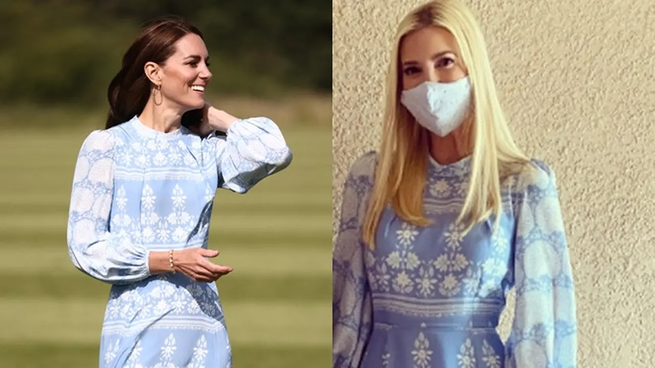 Potret Kate Middleton dan Ivanka Trump Pakai Baju Sama Persis, Lebih Kece Mana?