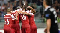 Arsenal melakoni laga kedua Grup E Liga Europa kontra FK Qarabag, di Baku Olympic Stadium, Kamis (4/10/2018) malam WIB. (AFP/Alexander Nemenov)