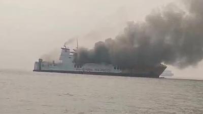 Kronologi KMP Batumandi Terbakar saat Hendak Bersandar di Pelabuhan Merak
