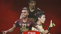 Piala Menpora - PSM Makassar, Yakob Sayuri, Rasyid Bakri, Hilmansyah (Bola.com/Adreanus Titus)