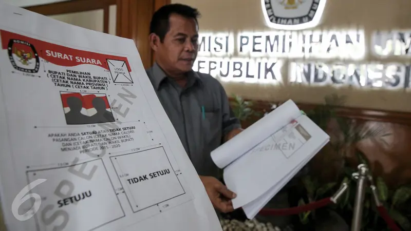 20151111-Ini Contoh Surat Suara untuk Pilkada Serentak yang Bakal Dicetak KPU-Jakarta