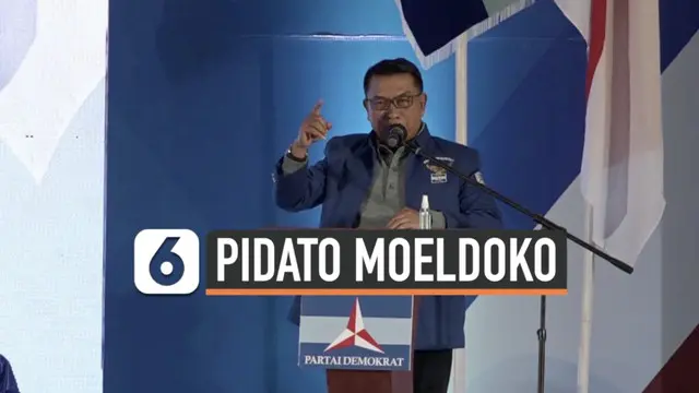 Moeldoko menghadiri Kongres Luar Biasa Partai Demokrat di Deli Serdang Sumatera Utara Jumat (5/3) malam. Ia pun sampaikan pidato pertama di depan para pendukungnya.