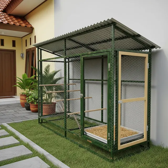 6 Desain Kandang Ayam Kecil di Samping Rumah tapi Tetap Rapi dan Tidak Mengganggu