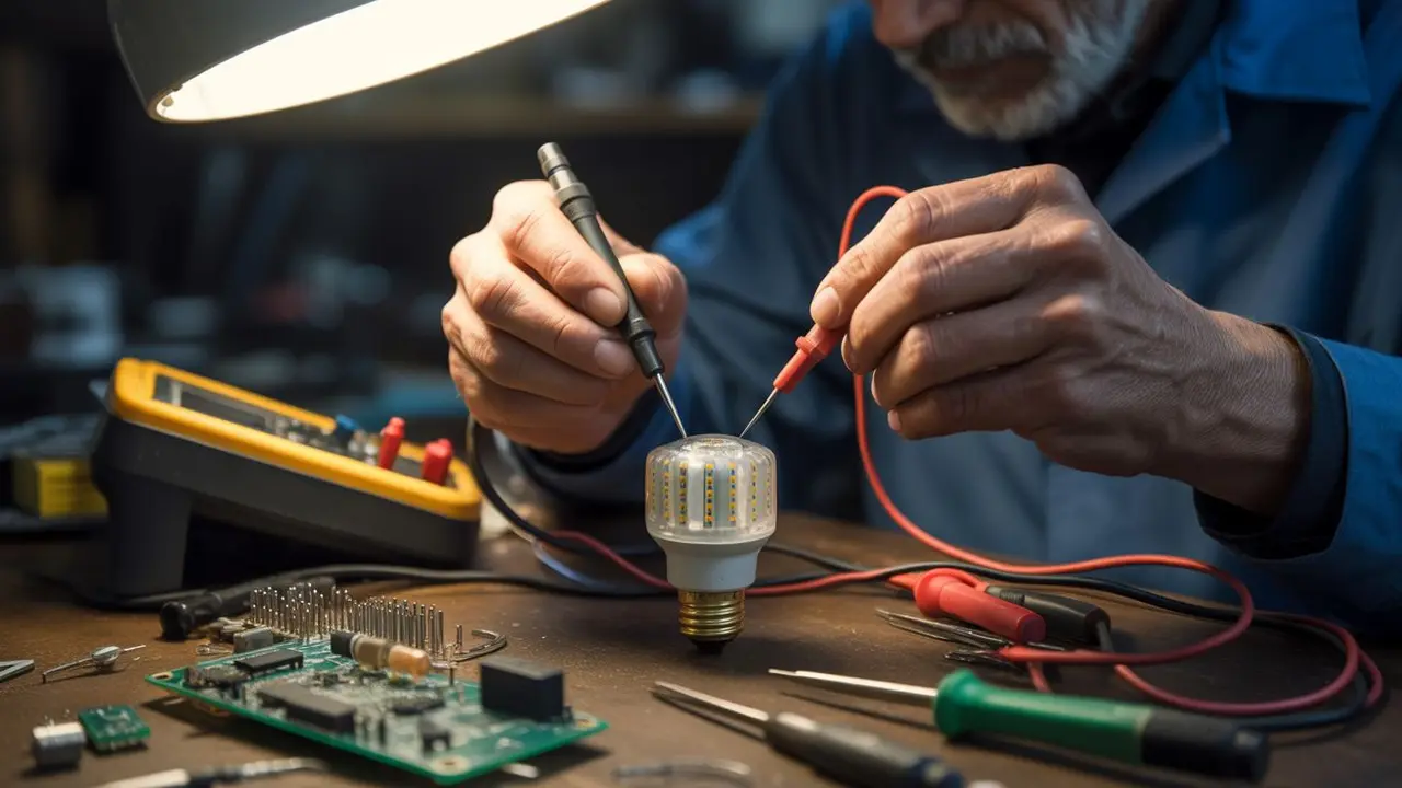 cara memperbaiki lampu led yang redup