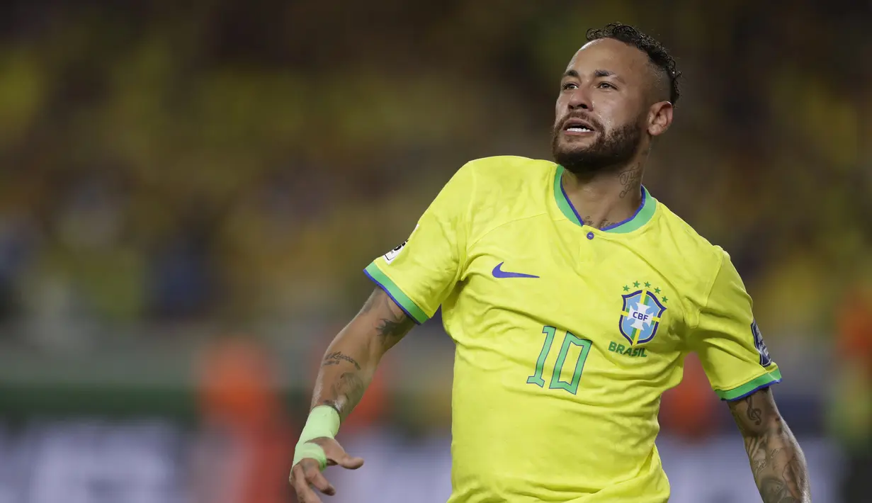 Neymar sudah mencatatkan 79 gol sejauh ini dari 125 laga bersama Seleccao. (AP Photo/Bruna Prado)