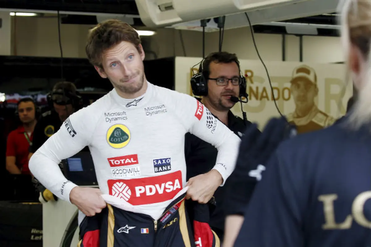 Pembalap Lotus, Romain Grosjean