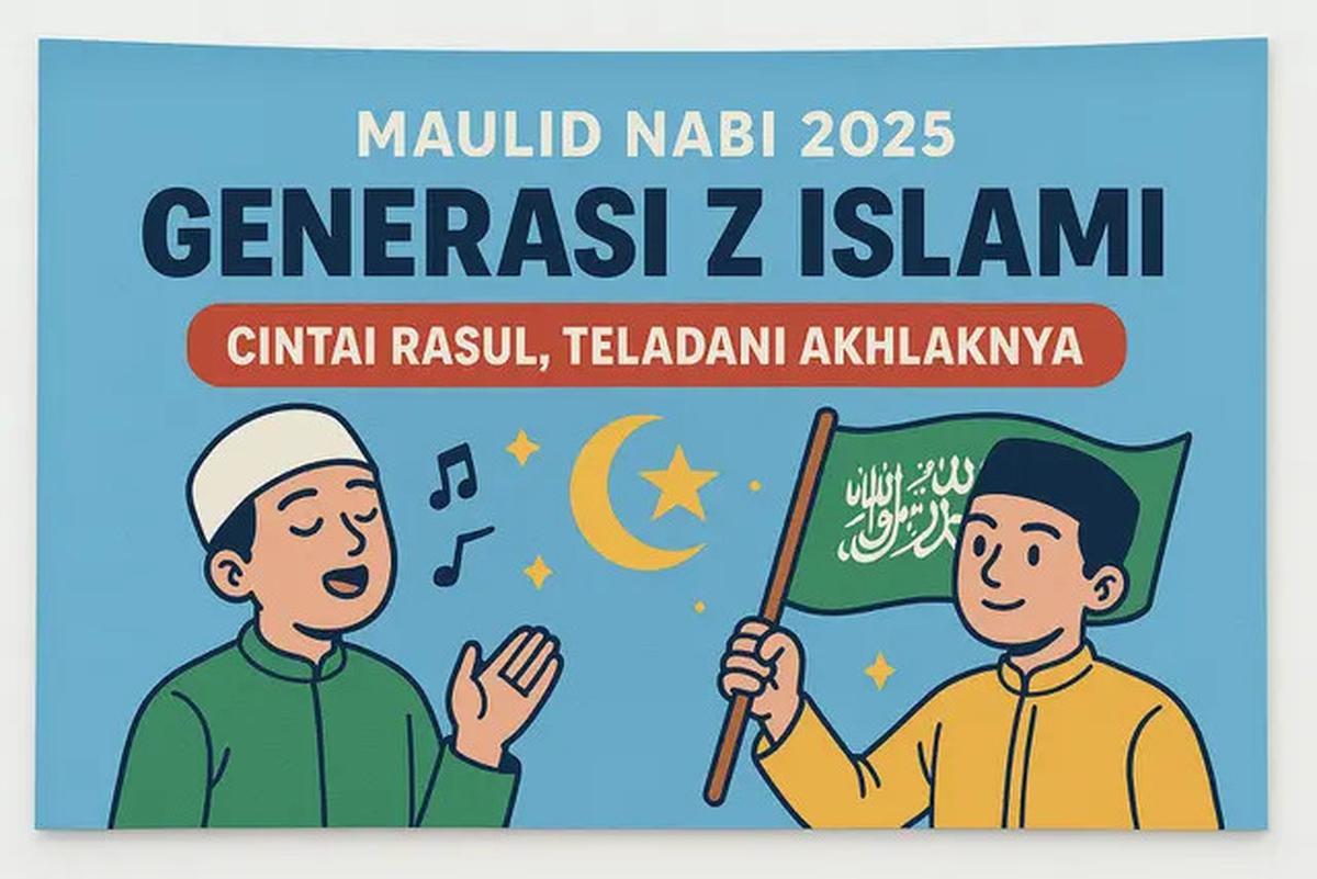 7 Spanduk Maulid Nabi 2025 dengan Sentuhan Modern dan Tetap Islami