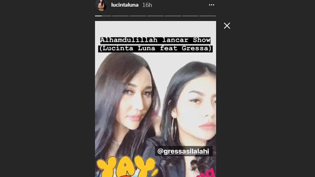 Lucinta Luna dan Gressa Silalahi