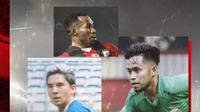 Andik Vermansah, Ferinando Pahabol dan Kim Jeffrey Kurniawan. (Bola.com/Dody Iryawan)