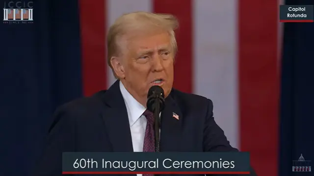 Tak ada satu kata pun yang menyangkut Gaza maupun Palestina dalam pidato Donald Trump (Dok. Joint Congressional Committee on Inaugural Ceremonies).