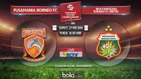 Pusamania Borneo FC Vs Bhayangkara Surabaya United (bola.com/Adreanus Titus)