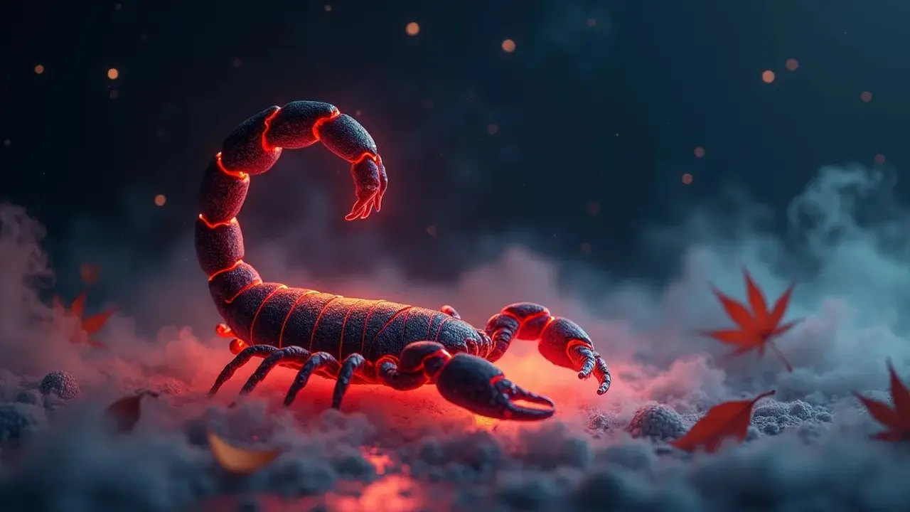 logo zodiak scorpio (sumber: AI generated)