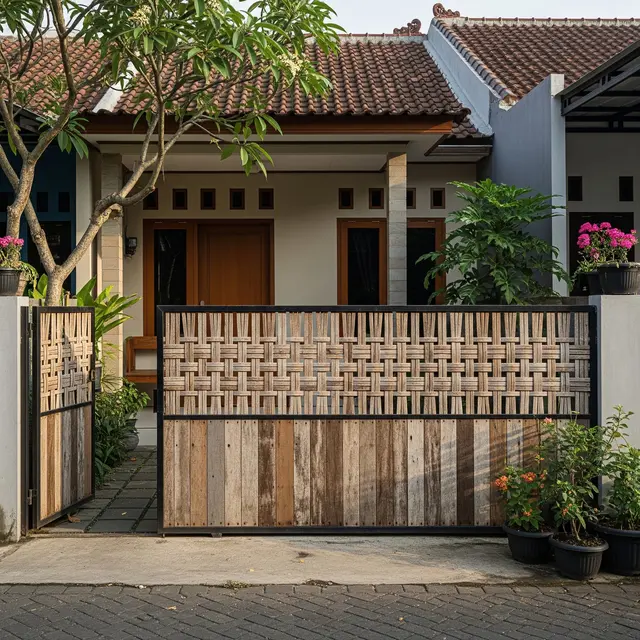 9 Desain Pagar Rumah dari Kayu Bekas tapi Terlihat Estetika, Unik dan Ramah Lingkungan