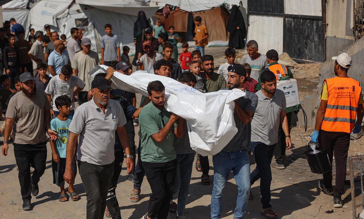 Tangis Anak-anak Saat Pemakaman Korban Serangan  Israel