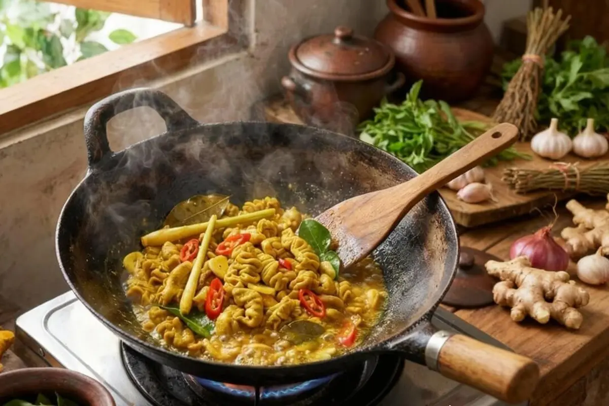 Resep Usus Bumbu Kuning