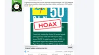 Hoaks diskon tarif listrik 50 persen beredar di tengah masyarakat.