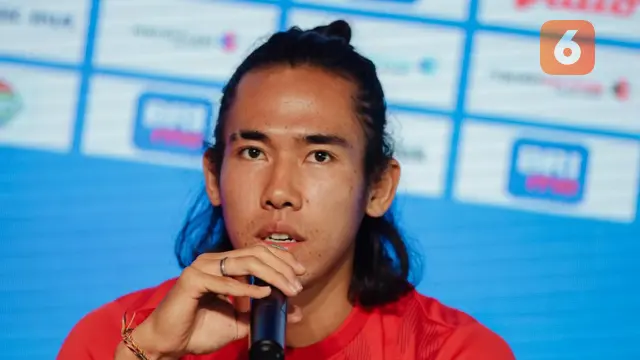 Ryuji Utomo dalam Sesi Pre Match Laga Bali United Fc kontra Barito Putera