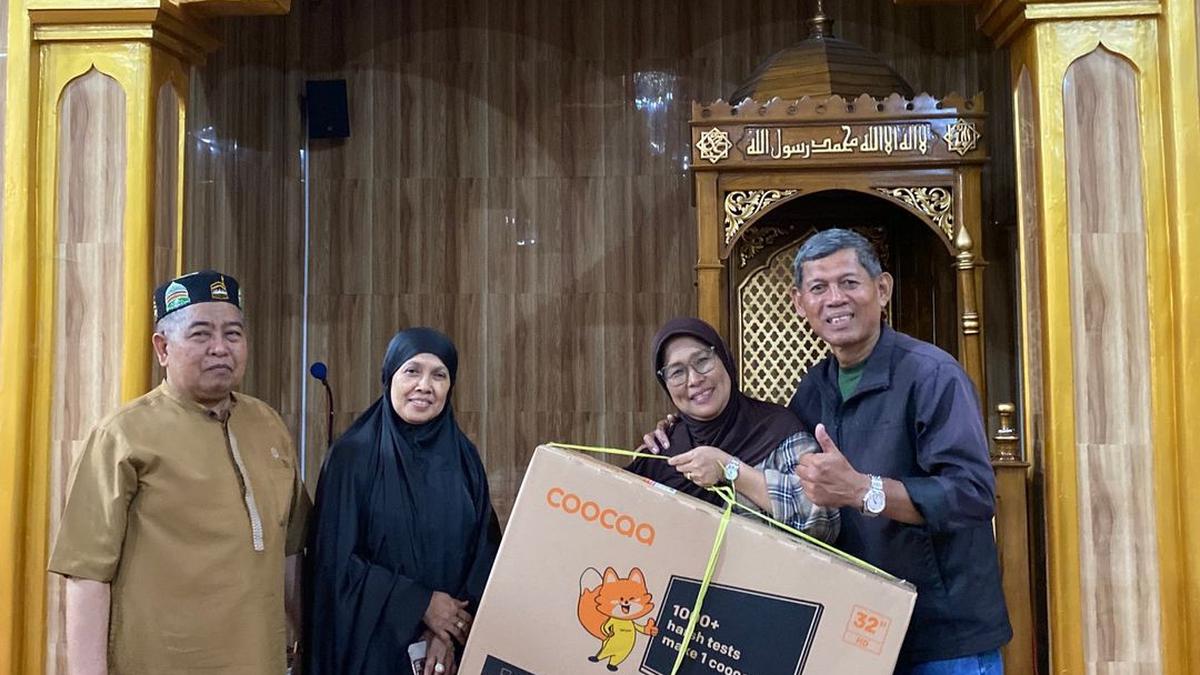 Viral Masjid Ini Bagikan Doorprize Salat Tarawih, Malam Perdana Dapat TV