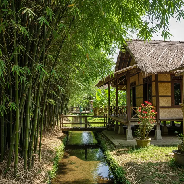 Ide Kebun dengan Saluran Air Hujan