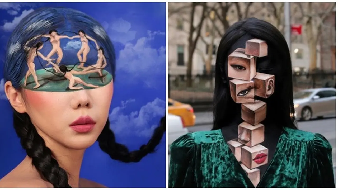 7 Kreasi Makeup Karya Cewek Ini Terlihat Nyata, Detailnya Mengagumkan