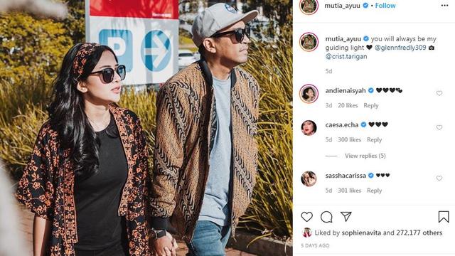 Mutia Ayu dan Glenn Fredly